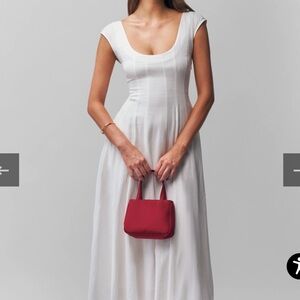 Danielle Guizio Leila dress in white